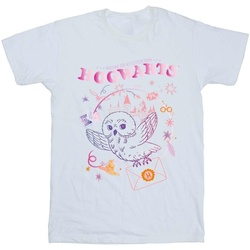Abbigliamento Bambina T-shirts a maniche lunghe Harry Potter Owl Letter Bianco