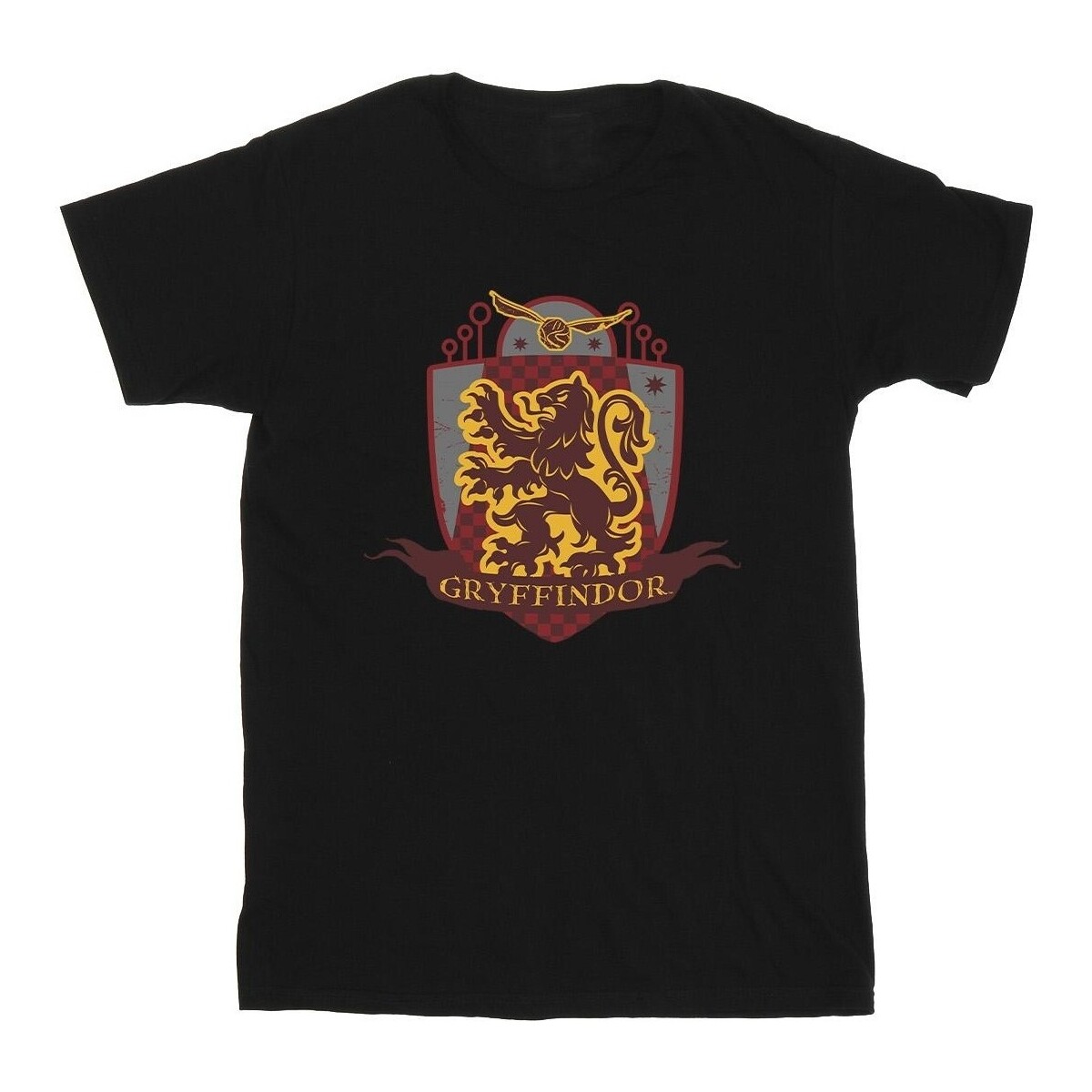 Abbigliamento Bambina T-shirts a maniche lunghe Harry Potter Gryffindor Chest Badge Nero