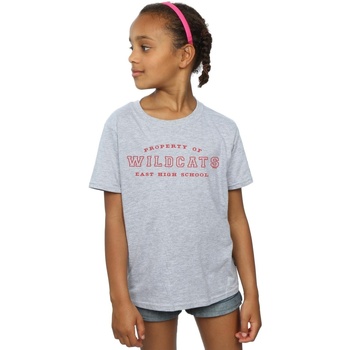 Abbigliamento Bambina T-shirts a maniche lunghe Disney High School Musical The Musical Property Of Wildcats Grigio