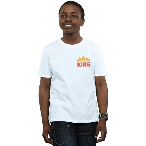 Abbigliamento Bambino T-shirts a maniche lunghe Disney The Lion King Movie Long Live Breast Print Bianco