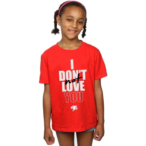 Abbigliamento Bambina T-shirts a maniche lunghe Disney High School Musical The Musical Not Love You Rosso