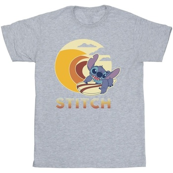 Abbigliamento Bambino T-shirt maniche corte Disney Lilo & Stitch Summer Waves Grigio