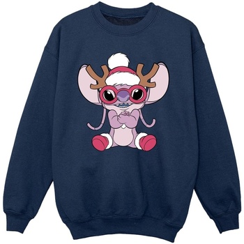 Abbigliamento Bambina Felpe Disney Lilo & Stitch Angel Reindeer Blu