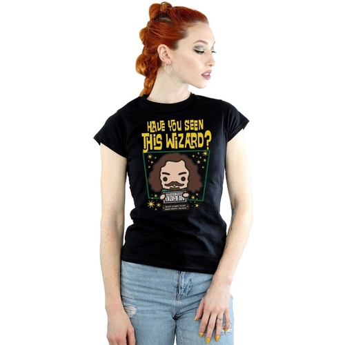 Abbigliamento Donna T-shirts a maniche lunghe Harry Potter Sirius Black Azkaban Junior Nero