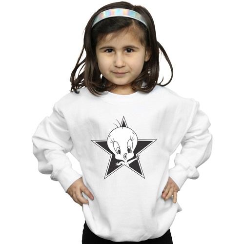 Abbigliamento Bambina Felpe Dessins Animés Tweety Pie Mono Star Bianco