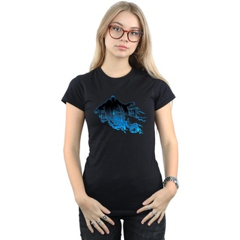 Abbigliamento Donna T-shirts a maniche lunghe Harry Potter Dementor Silhouette Nero