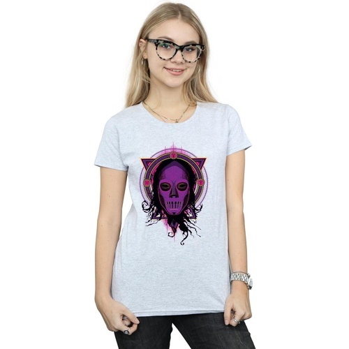 Abbigliamento Donna T-shirts a maniche lunghe Harry Potter Neon Death Eater Grigio