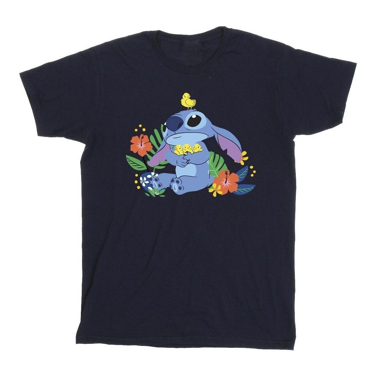 Abbigliamento Bambina T-shirts a maniche lunghe Disney Lilo & Stitch Birds Blu