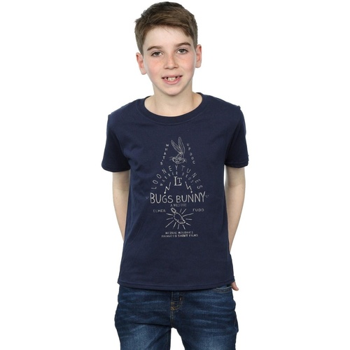 Abbigliamento Bambino T-shirt maniche corte Dessins Animés Bugs Bunny A Wild Hare Blu