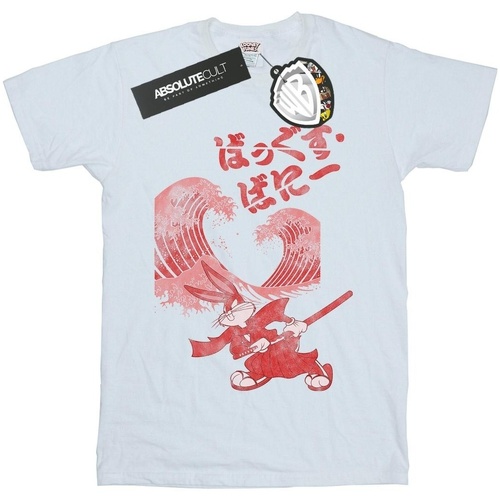 Abbigliamento Bambino T-shirt maniche corte Dessins Animés Bugs Bunny Shogun Bianco