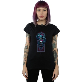 Abbigliamento Donna T-shirts a maniche lunghe Harry Potter Neon Nagini Nero
