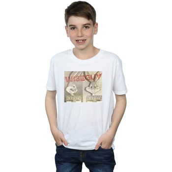 Abbigliamento Bambino T-shirt maniche corte Dessins Animés Wise Guy Bianco