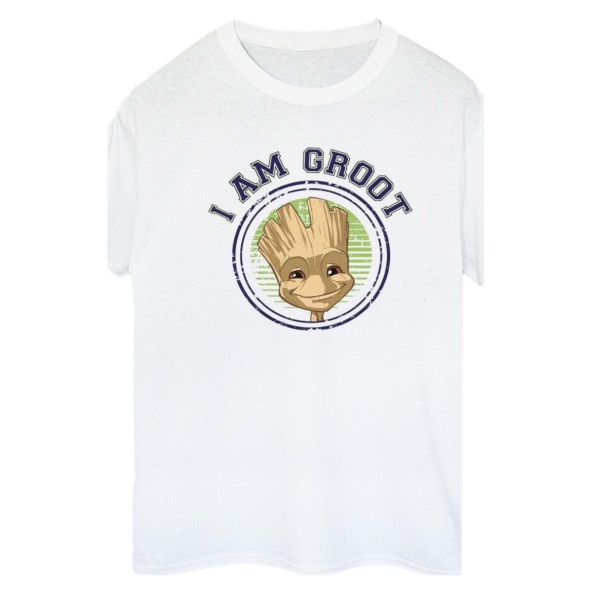 Abbigliamento Donna T-shirts a maniche lunghe Guardians Of The Galaxy Groot Varsity Bianco
