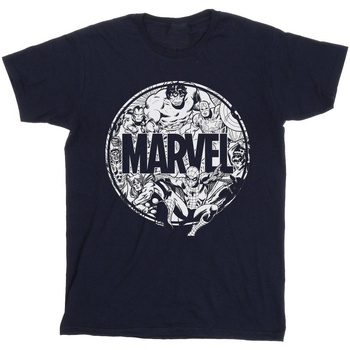 Abbigliamento Bambino T-shirt maniche corte Marvel Logo Character Infill Blu