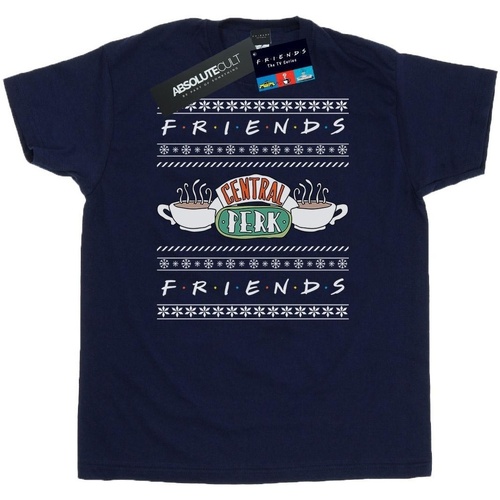 Abbigliamento Uomo T-shirts a maniche lunghe Friends Fair Isle Central Perk Blu