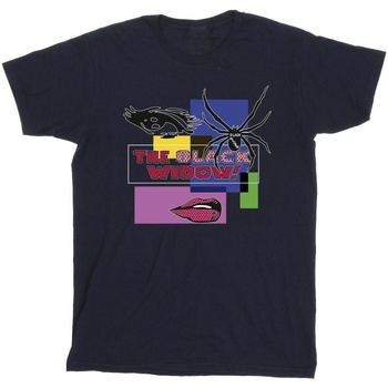 Abbigliamento Bambino T-shirt maniche corte Marvel Black Widow Pop Art Blu