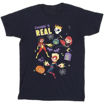 Abbigliamento Bambino T-shirt maniche corte Marvel Creepin It Real Blu