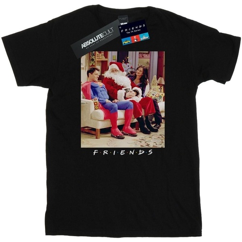 Abbigliamento Uomo T-shirts a maniche lunghe Friends Superman And Santa Nero