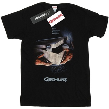 Abbigliamento Donna T-shirts a maniche lunghe Gremlins Gizmo Distressed Poster Nero