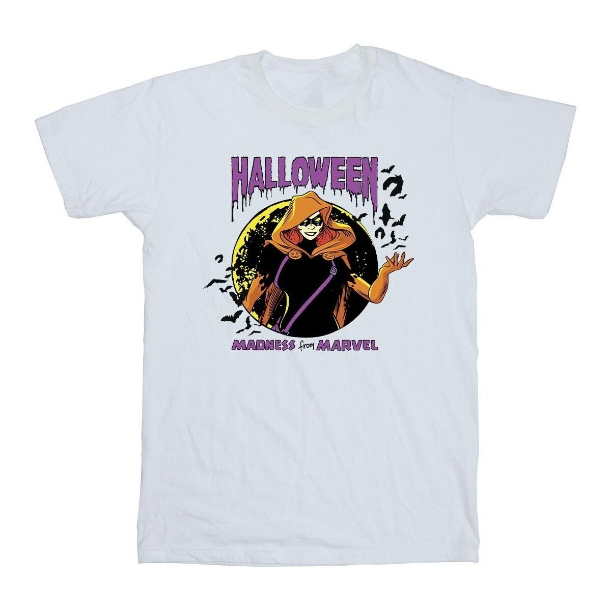 Abbigliamento Bambino T-shirt maniche corte Marvel Black Widow Halloween Bianco