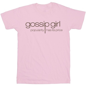 Abbigliamento Donna T-shirts a maniche lunghe Gossip Girl Classic Logo Rosso