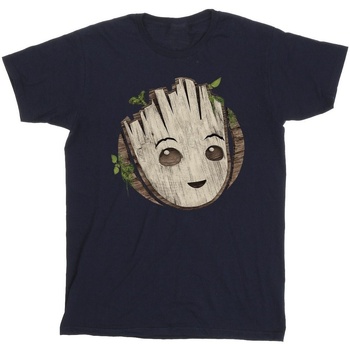 Abbigliamento Bambino T-shirt & Polo Marvel I Am Groot Wooden Head Blu