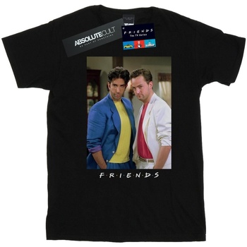 Abbigliamento Uomo T-shirts a maniche lunghe Friends Ross And Chandler College Nero