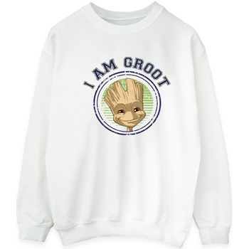Abbigliamento Uomo Felpe Guardians Of The Galaxy Groot Varsity Bianco
