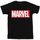 Abbigliamento Bambina T-shirts a maniche lunghe Marvel Classic Logo Nero