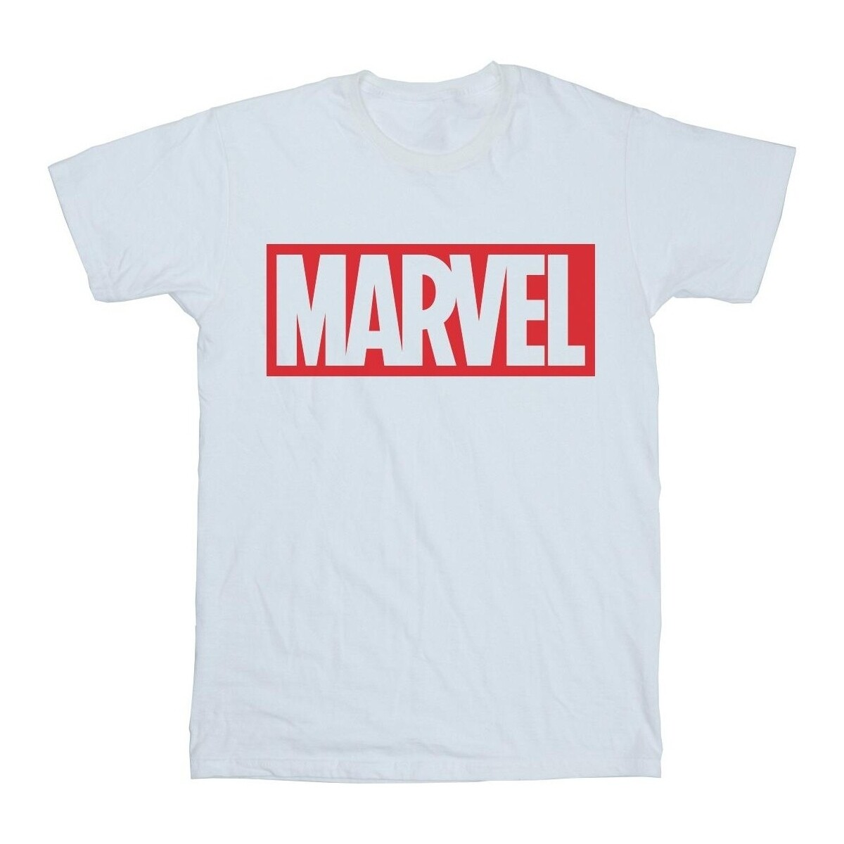 Abbigliamento Bambina T-shirts a maniche lunghe Marvel Classic Logo Bianco