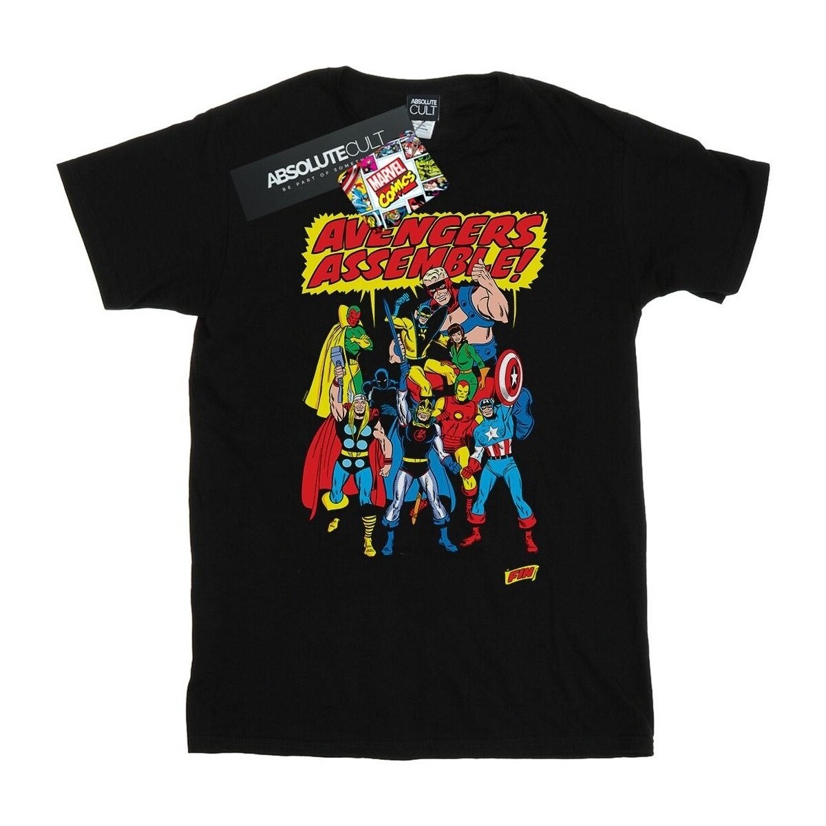Abbigliamento Bambina T-shirts a maniche lunghe Marvel Avengers Assemble Nero
