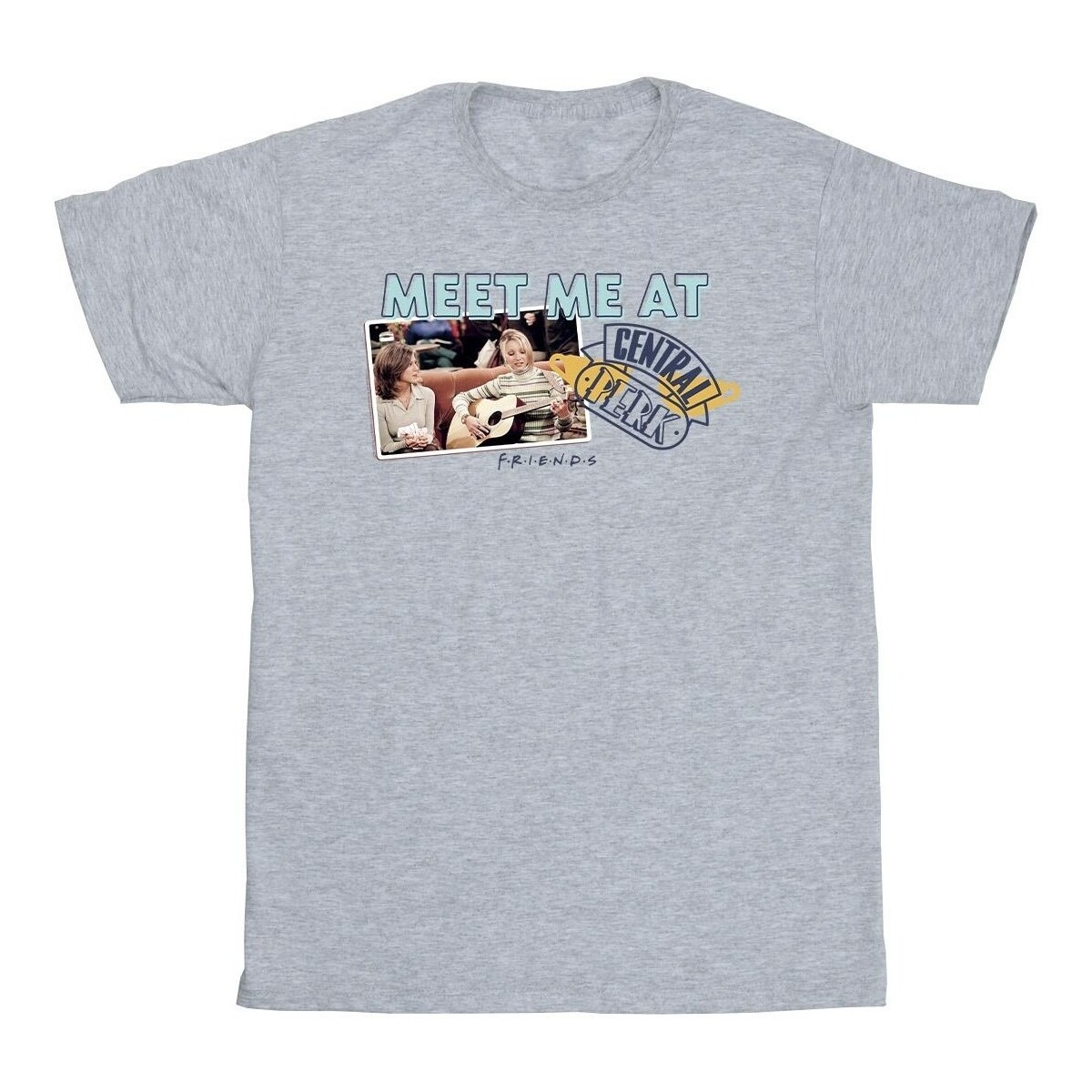 Abbigliamento Uomo T-shirts a maniche lunghe Friends Meet Me At Central Perk Grigio