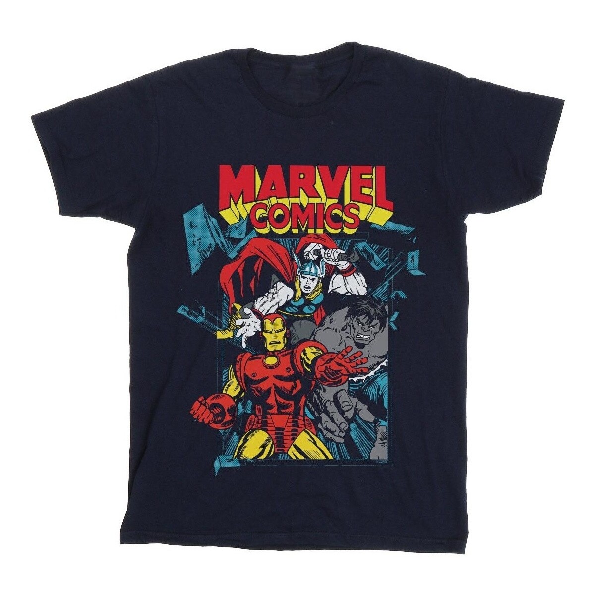 Abbigliamento Bambina T-shirts a maniche lunghe Marvel Trio Pose Blu