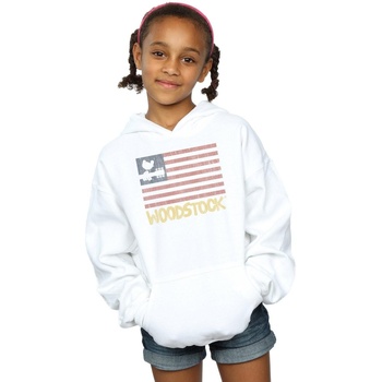 Abbigliamento Bambina Felpe Woodstock Distressed Flag Bianco