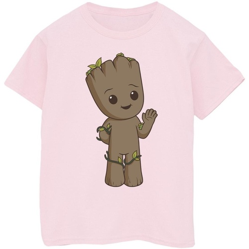 Abbigliamento Bambina T-shirts a maniche lunghe Marvel I Am Groot Cute Groot Rosso