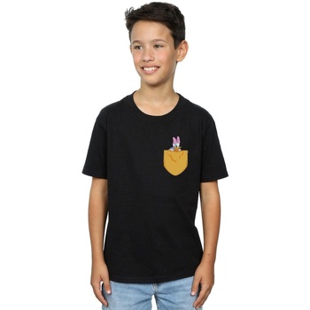 Abbigliamento Bambino T-shirt maniche corte Disney Daisy Duck Faux Pocket Nero