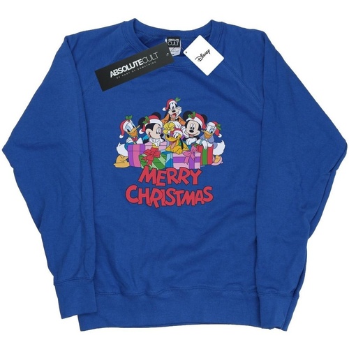 Abbigliamento Donna Felpe Disney Mickey Mouse And Friends Christmas Blu