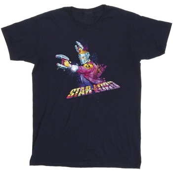 Abbigliamento Uomo T-shirts a maniche lunghe Marvel Guardians Of The Galaxy Abstract Star Lord Blu