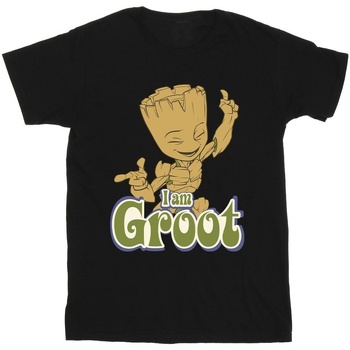 Abbigliamento Uomo T-shirts a maniche lunghe Guardians Of The Galaxy Groot Dancing Nero