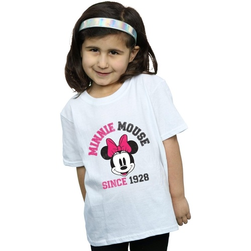 Abbigliamento Bambina T-shirts a maniche lunghe Disney  Bianco