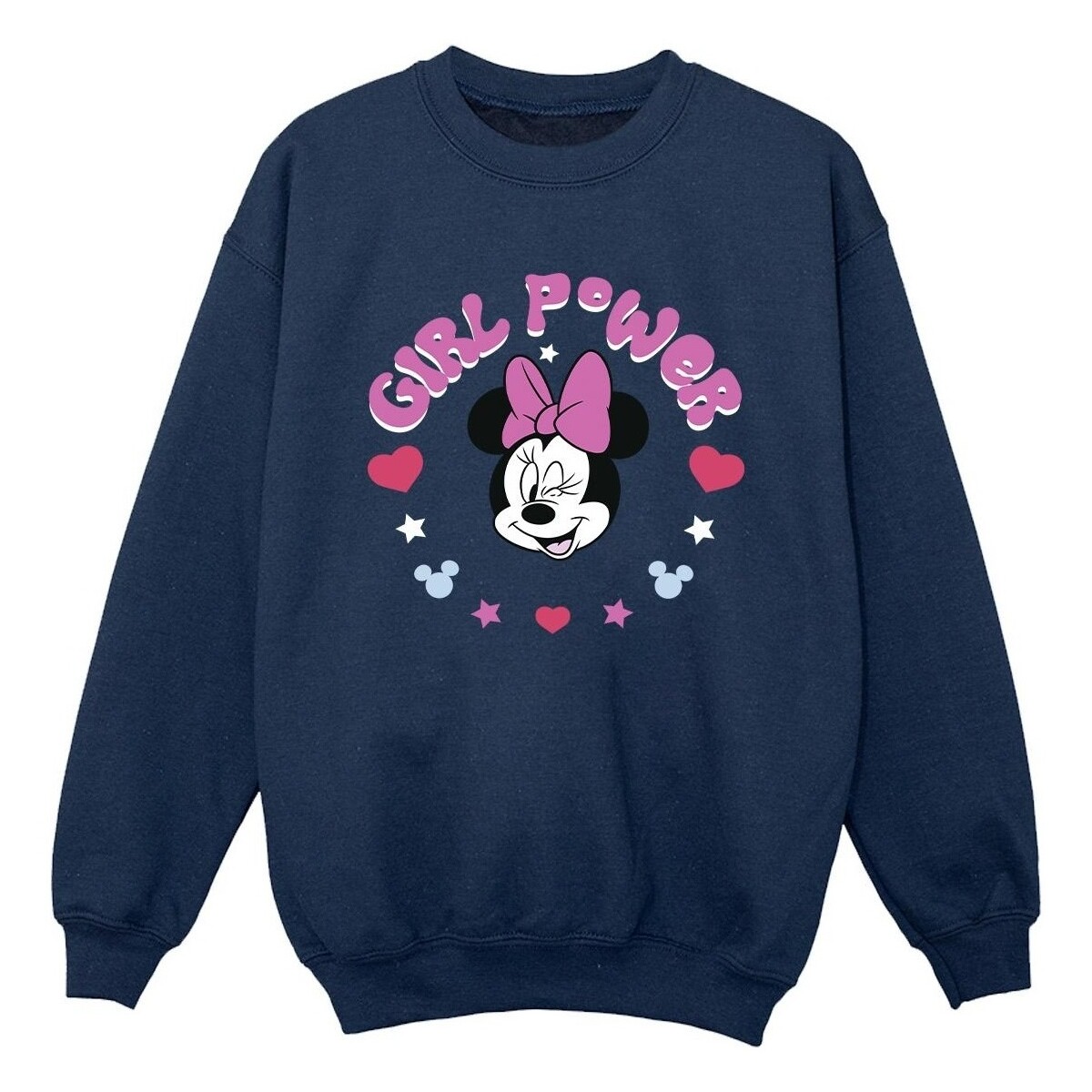 Abbigliamento Bambino Felpe Disney Minnie Mouse Girl Power Blu