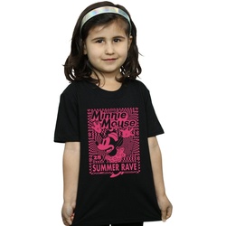 Abbigliamento Bambina T-shirts a maniche lunghe Disney Minnie Mouse Summer Party Nero