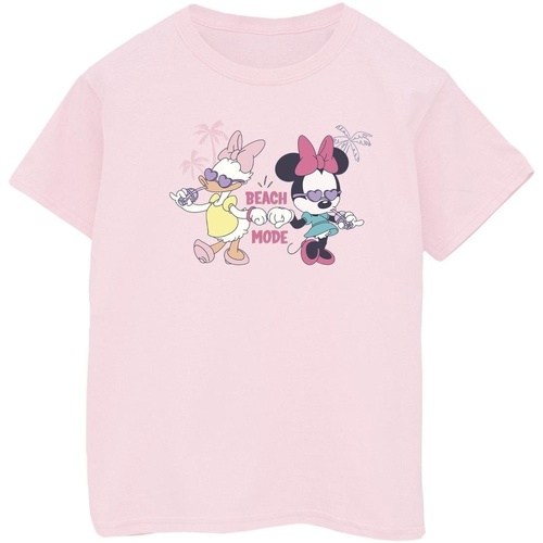 Abbigliamento Bambino T-shirt maniche corte Disney Minnie Daisy Beach Mode Rosso