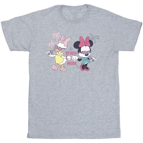 Abbigliamento Bambino T-shirt maniche corte Disney Minnie Daisy Beach Mode Grigio