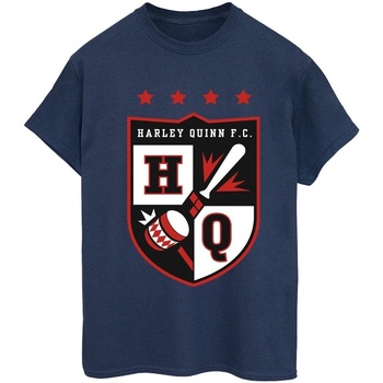 Abbigliamento Donna T-shirts a maniche lunghe Justice League Harley Quinn FC Pocket Blu
