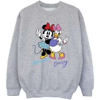 Abbigliamento Bambina Felpe Disney Minnie Mouse And Daisy Grigio