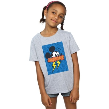 Abbigliamento Bambina T-shirts a maniche lunghe Disney Mickey Mouse 90s Flash Grigio