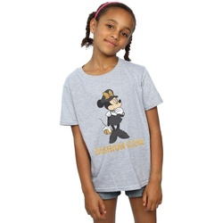 Abbigliamento Bambina T-shirts a maniche lunghe Disney Minnie Mouse Fashion Icon Grigio