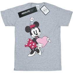 Abbigliamento Bambina T-shirts a maniche lunghe Disney Minnie Mouse Love Heart Grigio