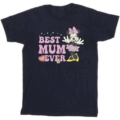 Abbigliamento Bambino T-shirt maniche corte Disney Best Mum Ever Blu